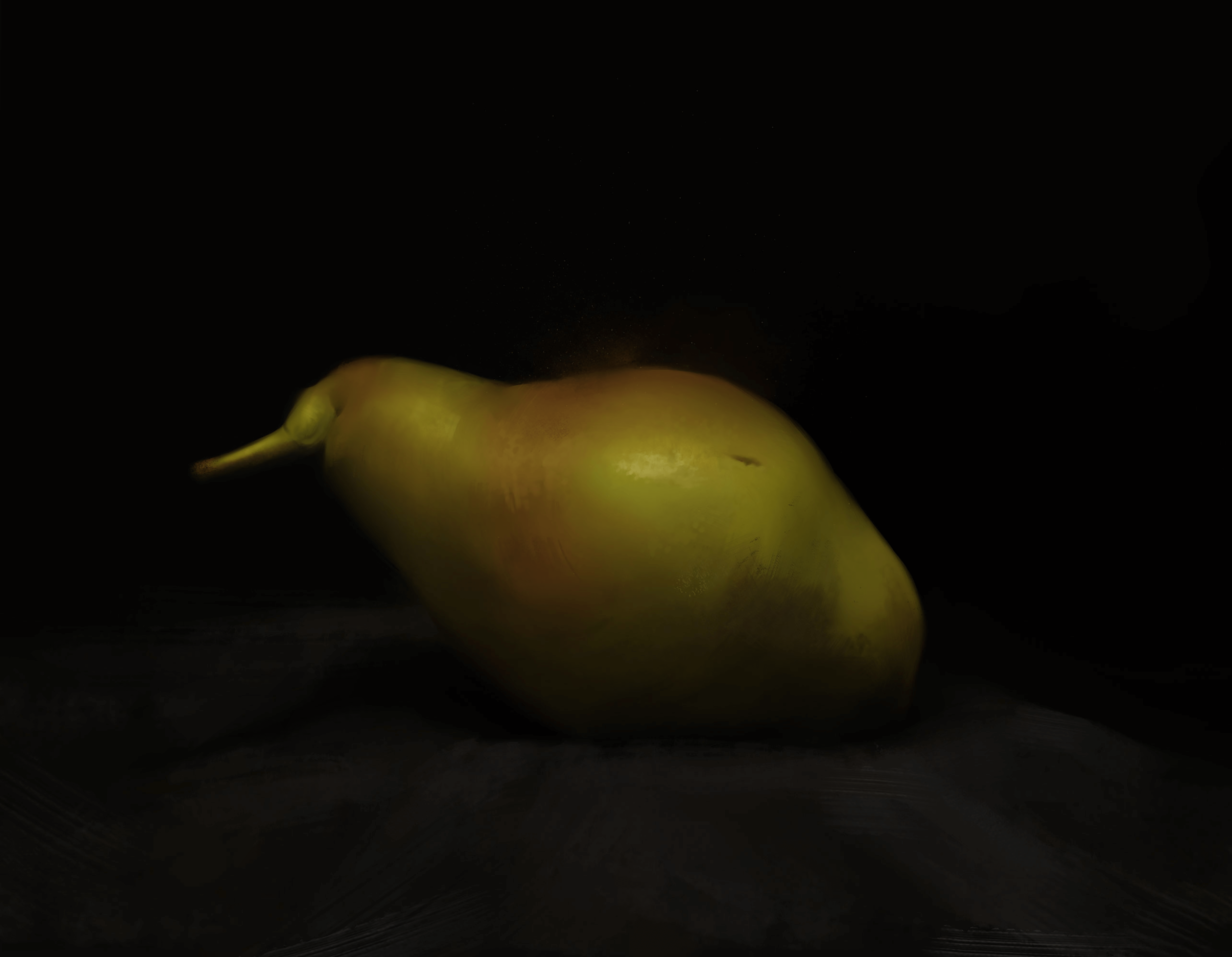 Alla Prima Pear in Digital