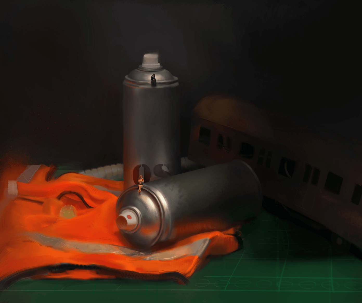 Still-Life Digital Art Painting From Life