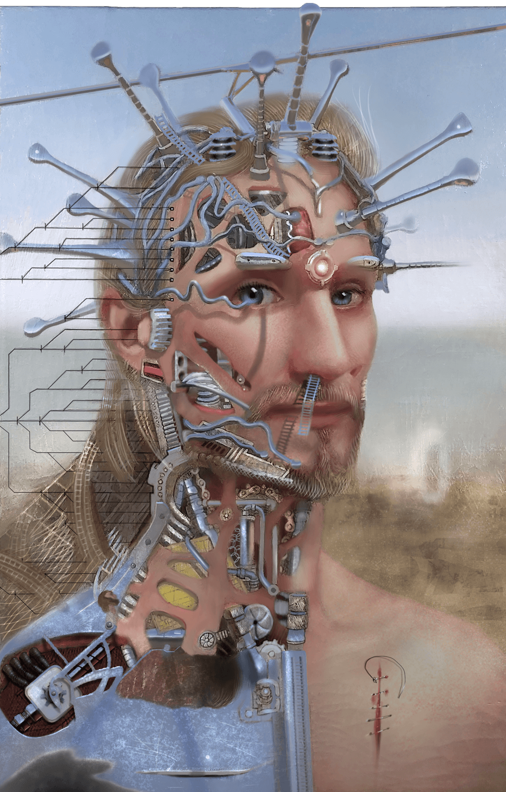 Biomechanical self-portrait Digital 2020