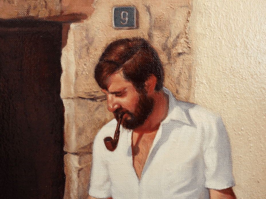 The Milkman Oil Painting Fine Art Portrait