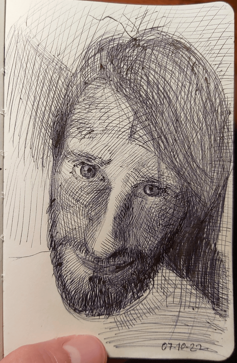 SelfPortrait blackpen on paper