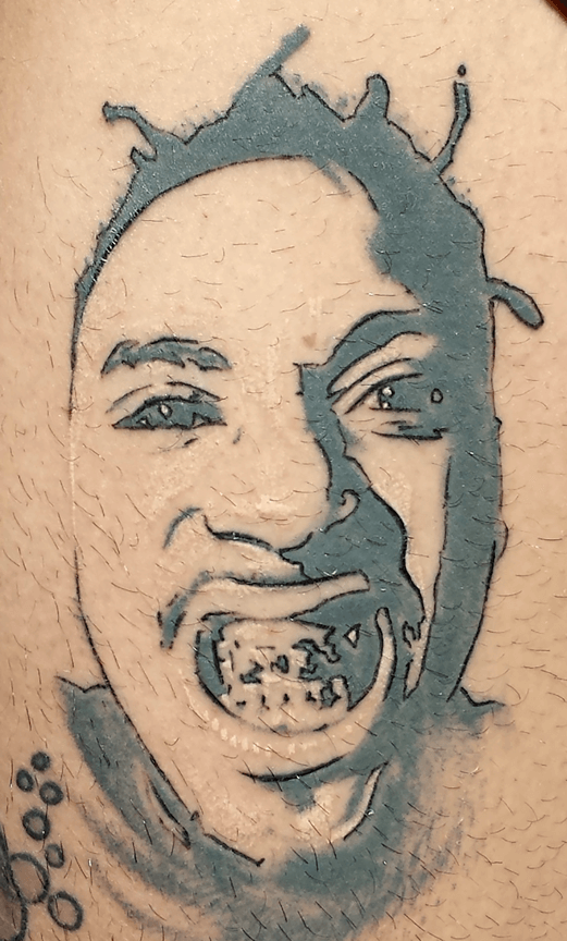 Old Dirty Bastard Portrait Sketch Tattoo