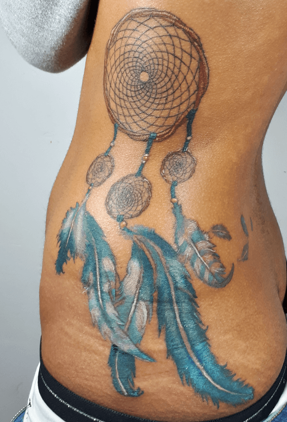 Dream Catcher Tattoo Ribs