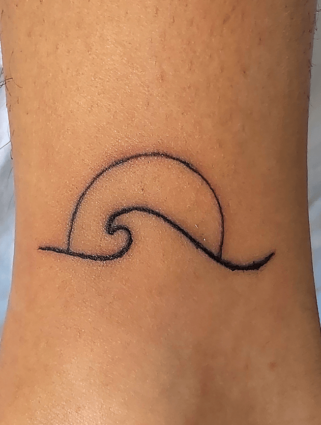 Wave Sun Tattoo