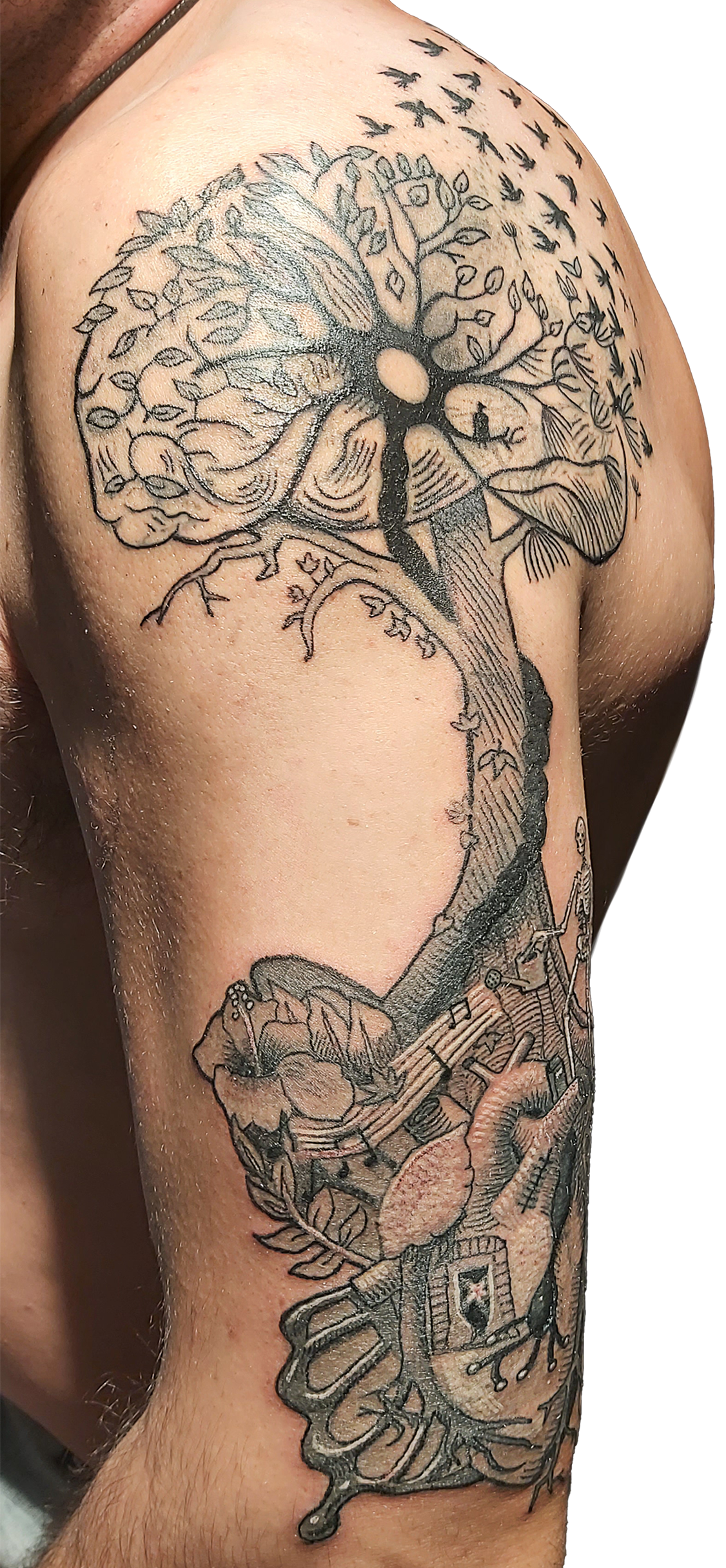 Top Half Sleeve Biorganic Tattoo